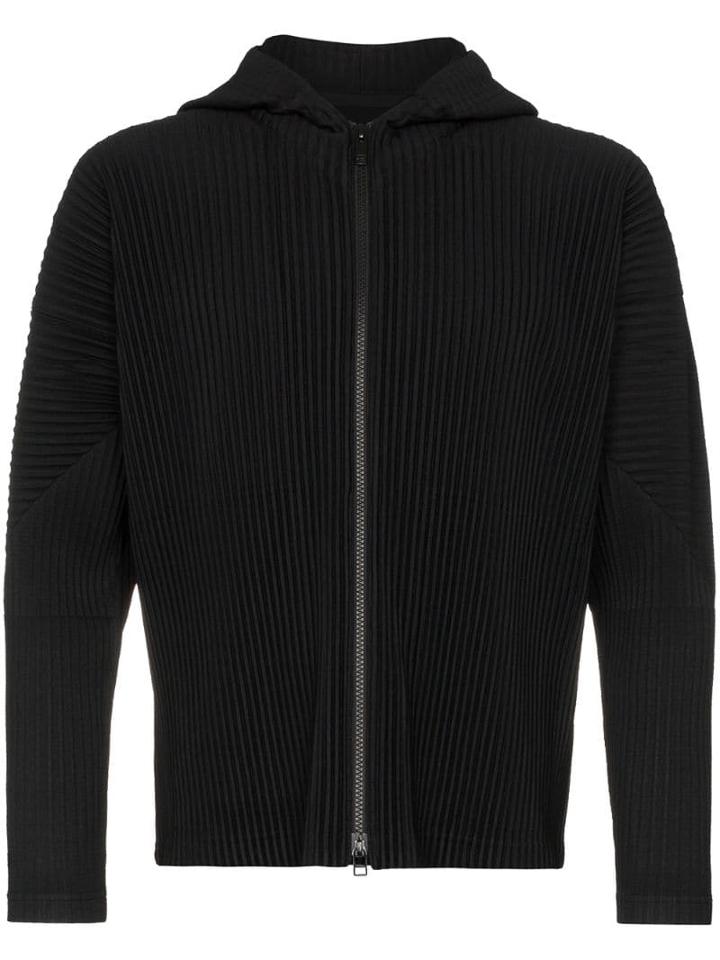 Homme Plissé Issey Miyake Pleated Hoodie - 15 Black