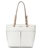 Michael Kors Bedford Medium Pebbled Leather Tote - White