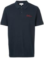 Ck Calvin Klein Logo Embroidered Polo Shirt - Blue