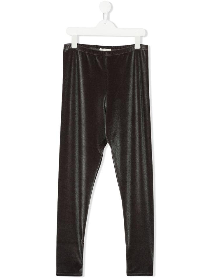 Douuod Kids Textured Leggings - Brown