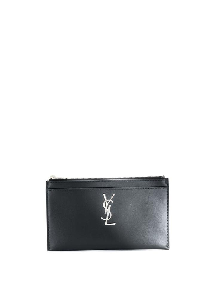 Saint Laurent Monogram Bill Pouch - Black