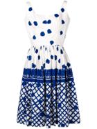 William Vintage 1958 Dotted Flared Dress - White
