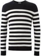 Saint Laurent Striped Sweater, Size: Xl, Black, Cashmere