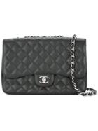 Chanel Vintage Double Chain Flap Bag - Black
