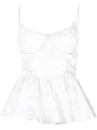 Markarian Peplum Top - White