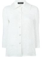 Jean Louis Scherrer Vintage Embroidered Jacket, Women's, Size: 42, White