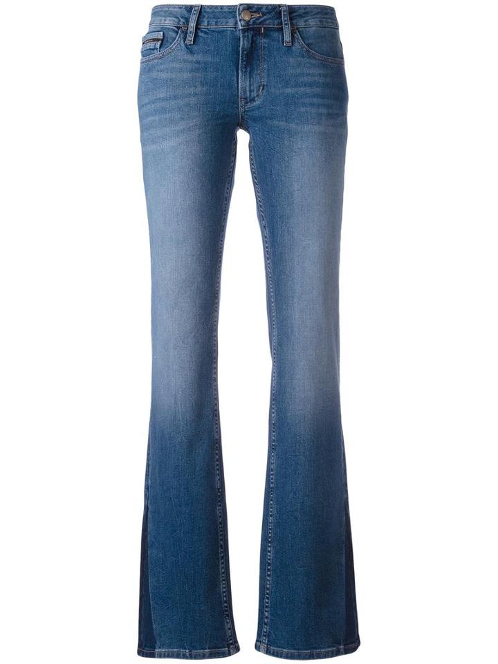 Calvin Klein Jeans Boot-cut Jeans, Women's, Size: 27, Blue, Cotton/polyester/spandex/elastane