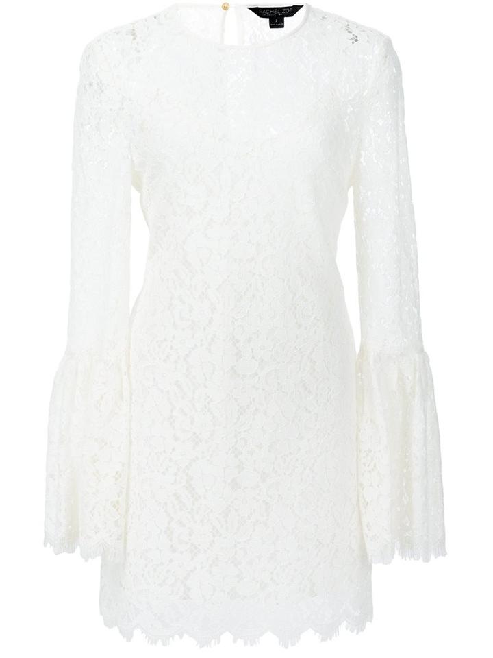 Rachel Zoe Fitted Lace Dress, Women's, Size: 4, White, Polyester/nylon/cotton/rayon