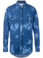 Saint Laurent Two-tone Denim Shirt - Blue