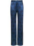 Lanvin Printed Flared Trousers - Blue
