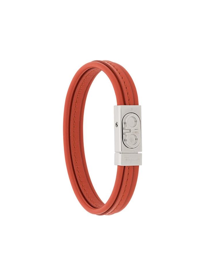 Salvatore Ferragamo Gancini Bracelet - Orange