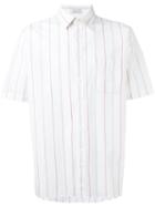 Christian Dior Vintage Stripe Pattern Shirt, Men's, Size: Small, White
