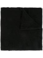 Poème Bohémien Raw Edge Scarf, Men's, Black, Cashmere