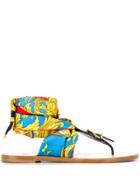 Versace Sun Miami Thong Sandals - Yellow
