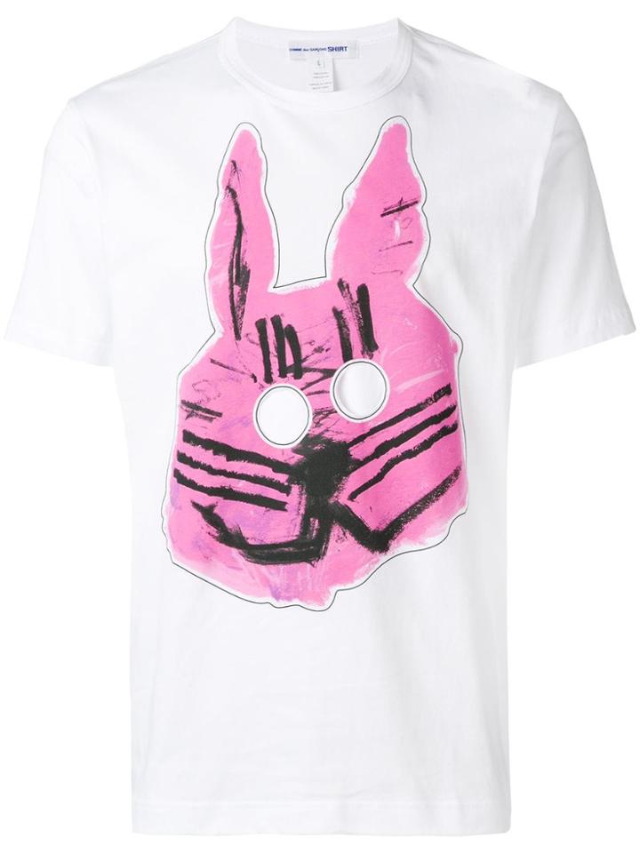 Comme Des Garçons Shirt Bunny Print T-shirt - White