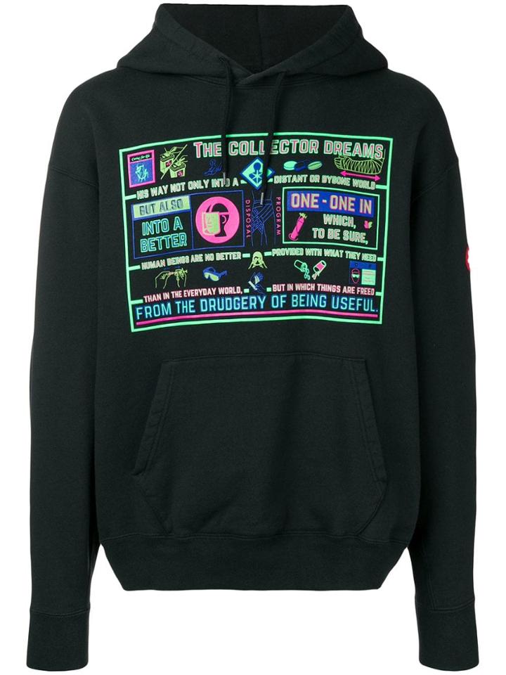 C.e Printed Hoodie - Black