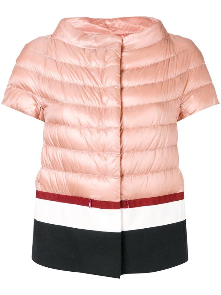 Herno Short Sleeve Puffer Jacket - Pink
