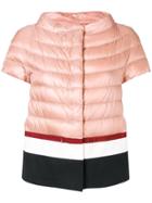 Herno Short Sleeve Puffer Jacket - Pink