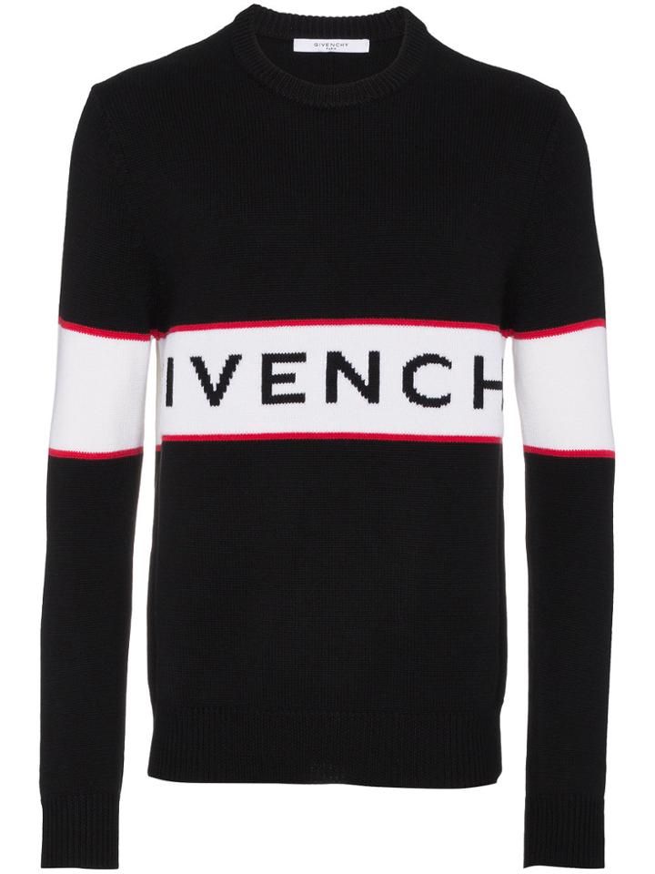 Givenchy Logo Intarsia Knitted Jumper - Black