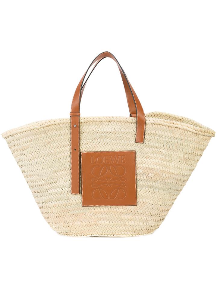 Loewe Large Basket Tote - Nude & Neutrals