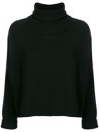 Dusan Roll-neck Fitted Sweater - Black