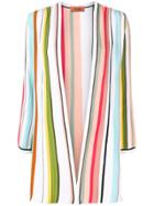 Missoni Open Front Striped Cardigan - Blue