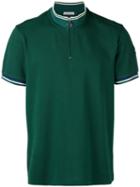 Moncler - Zip-top Polo Shirt - Men - Cotton - M, Green, Cotton
