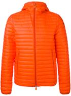 Save The Duck Hooded Padded Jacket, Men's, Size: Large, Yellow/orange, Nylon/polyester