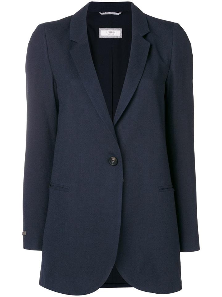 Peserico Single Button Blazer - Blue