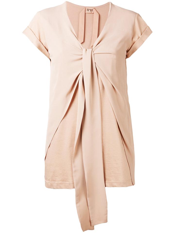 No21 Bow T-shirt - Nude & Neutrals