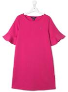 Ralph Lauren Kids Frill Sleeve Jersey Dress - Pink