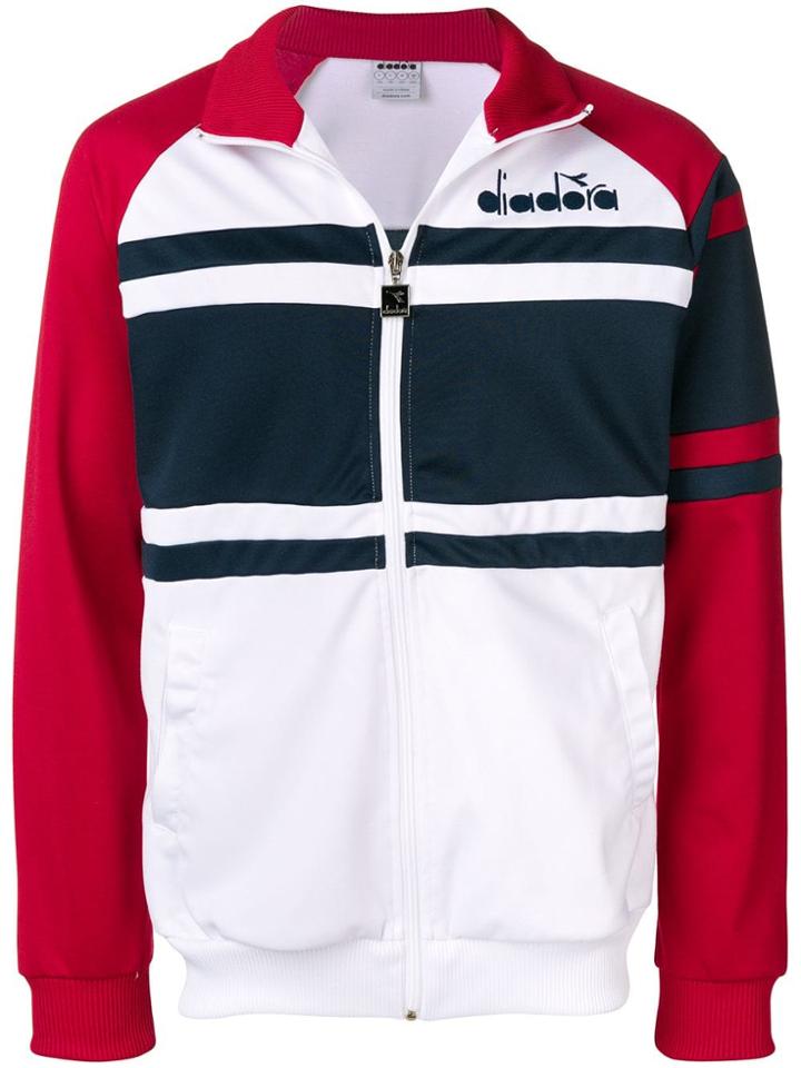 Diadora Zipped Up Sports Jacket - Red