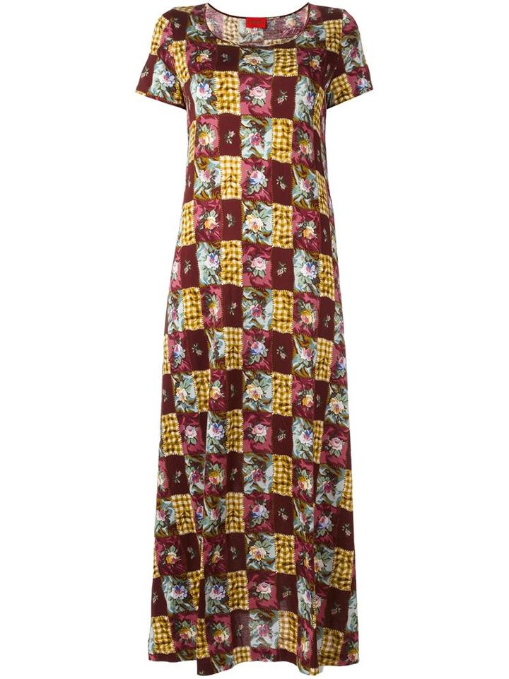Kenzo Vintage Patchwork Print T-shirt Dress