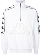 Kappa Zipped Collar Logo Sweatshirt - White