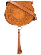 Chloé Marcie Shoulder Bag, Women's, Brown, Calf Suede/cotton