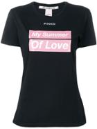 Pinko Slogan Short-sleeve T-shirt - Black