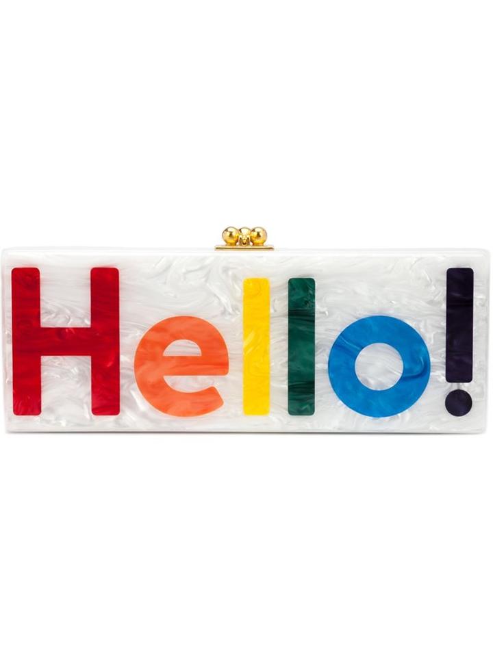 Edie Parker 'hello!' Clutch