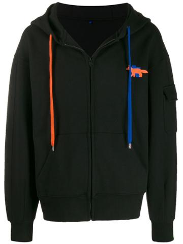 Maison Kitsune X Ader Error Maison Kitsune X Ader Error Hoodie - Black