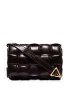 Bottega Veneta Black Quilted Leather Shoulder Bag - Brown
