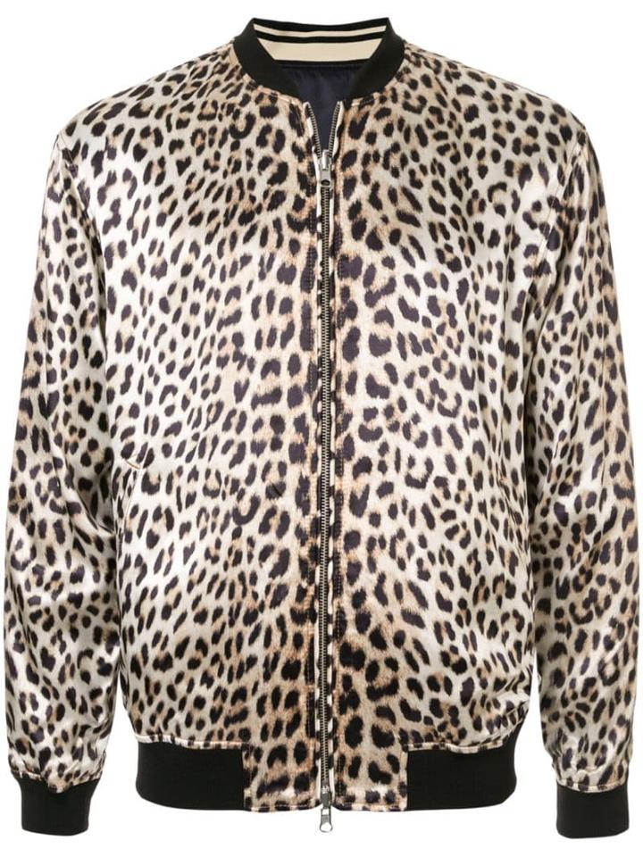 3.1 Phillip Lim Leopard Print Bomber Jacket - Neutrals