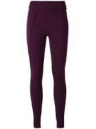 No Ka' Oi Pleat Detail Leggings, Women's, Size: Large, Pink/purple, Polyamide/spandex/elastane