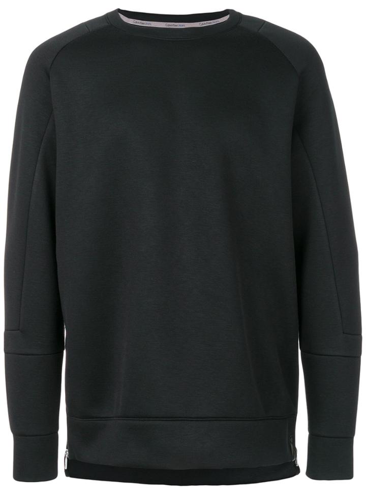 Calvin Klein Jeans Side Zip Sweatshirt - Black