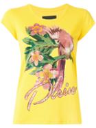 Philipp Plein Cockatoo T-shirt, Women's, Size: Xl, Yellow/orange, Cotton