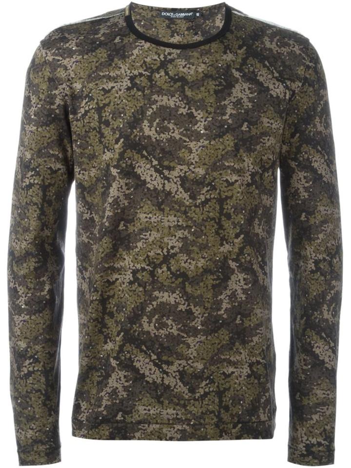 Dolce & Gabbana Pixel Camouflage Print Longsleeved T-shirt