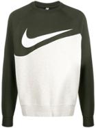 Nike Two-tone Swoosh Logo Sweatshirt - Green
