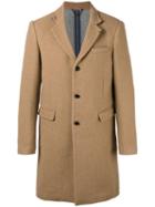 Diesel Single-breasted Coat, Men's, Size: 50, Brown, Wool/polyester/nylon/polyester
