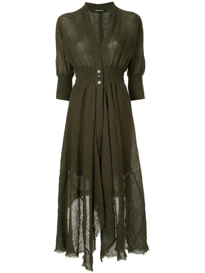 Kitx Creature Gathered Dress - Green
