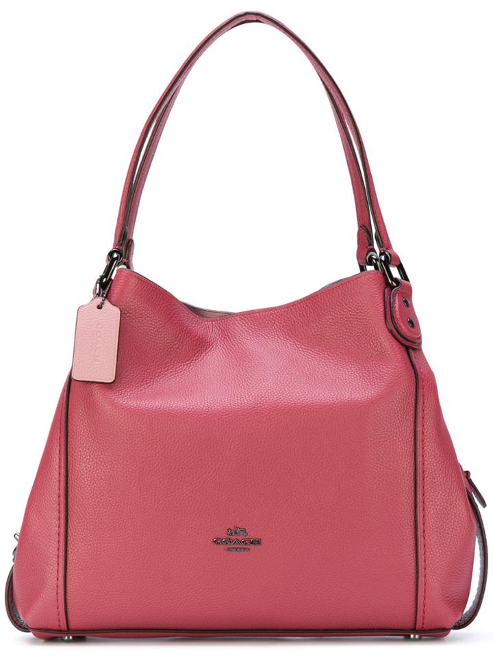 Coach Magnetic Closure Tote - Pink & Purple