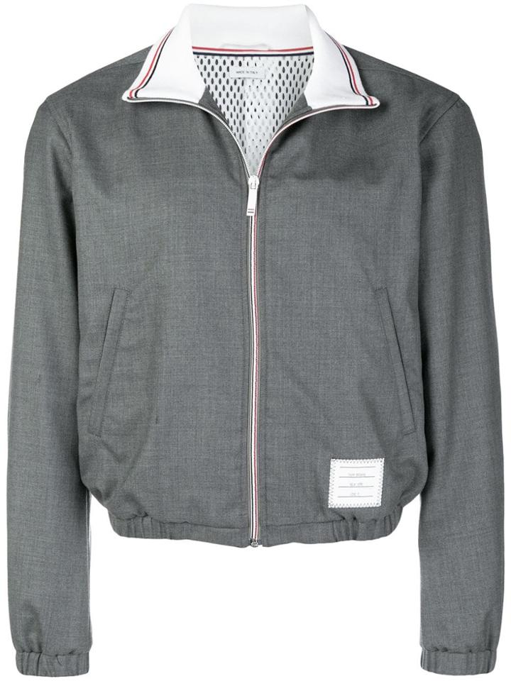 Thom Browne Elastic Hem Track Jacket - Grey