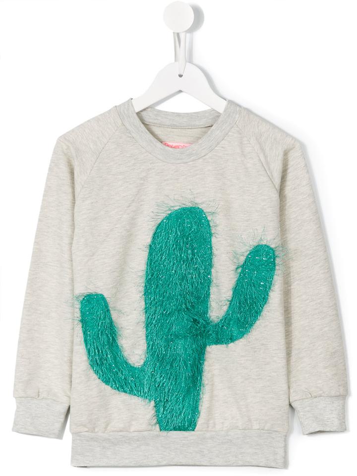 Bang Bang Copenhagen Cool Cactus Sweatshirt, Size: 10 Yrs, Grey
